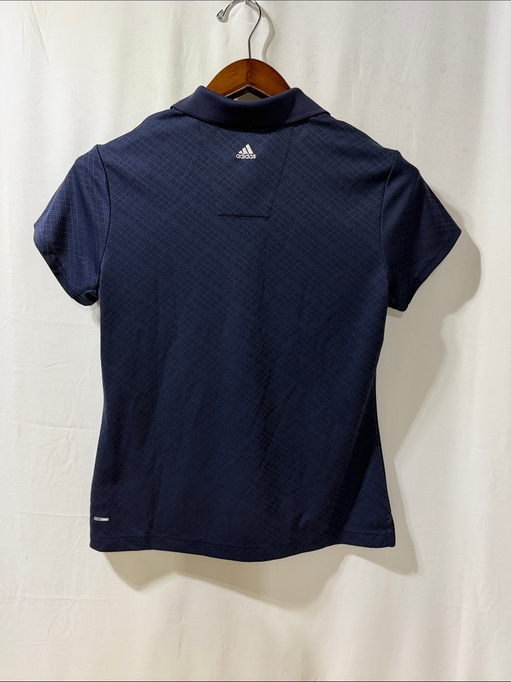 adidas Women's Navy Short Sleeve Polo Shirt - Picture 3 of 7